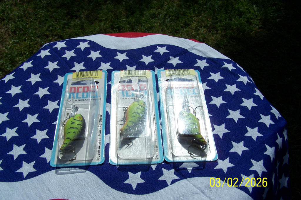 Rebel 1.5" Deep Diving CB-B Fishing Lure Bait Fire Tiger Vintage