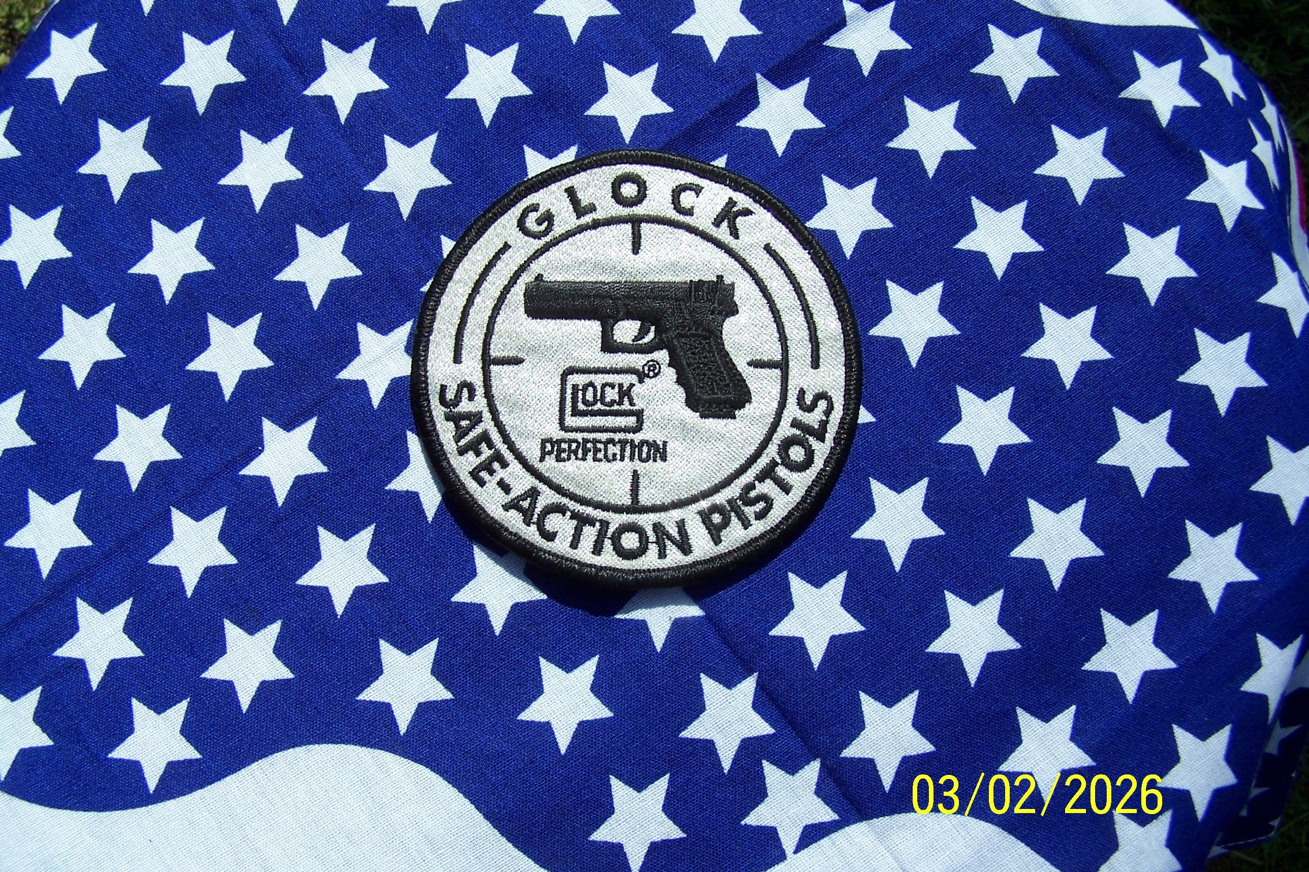 Glock Round Safe Action Silver Patch